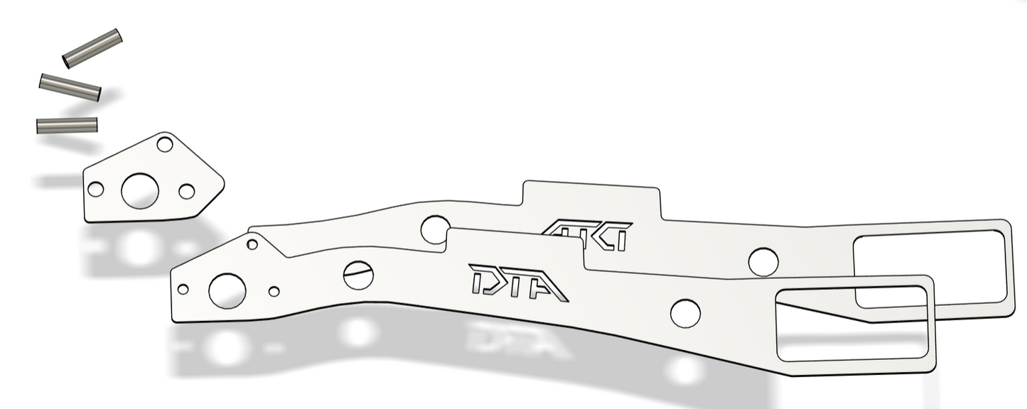 1986 - 1995 Pickup and 4Runner Frame Plates W/ IFS Box Mount