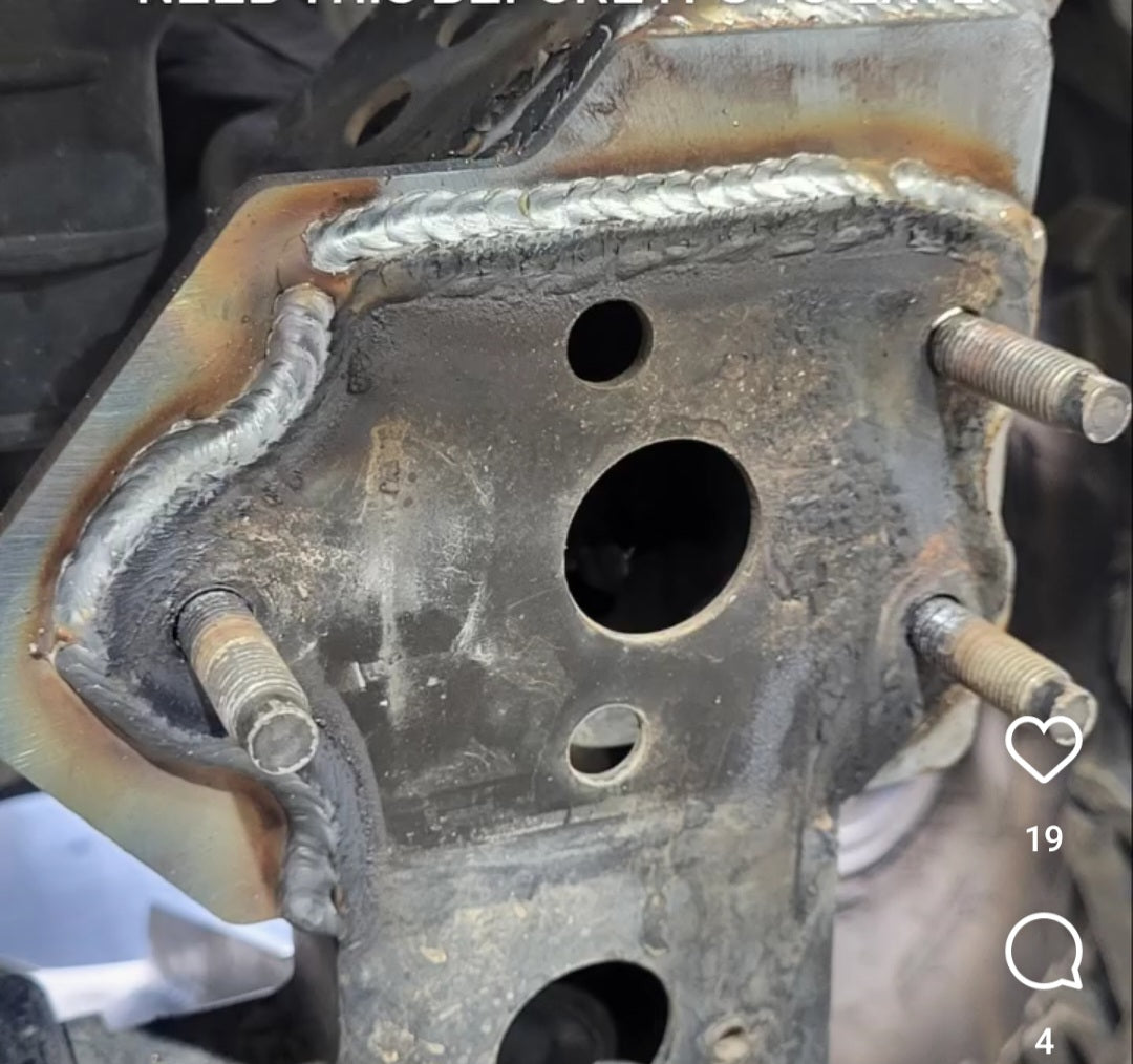 2005-2015 Toyota Tacoma Bumper Mount Reinforcements | Weld-On Frame Support