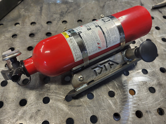 Quick Release Fire Extinguisher Mount (RAW, NON POWDER COATED)