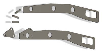 1995-2002 Toyota 4Runner Frame Plates W/ IFS Box Mount