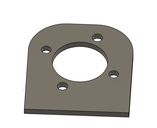 Orbital Valve - Full Hydro Steering Valve Bracket DXF
