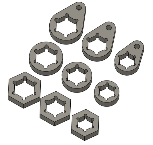 Round Nut/Bolt Weld Retainers - Sold in pack of 10